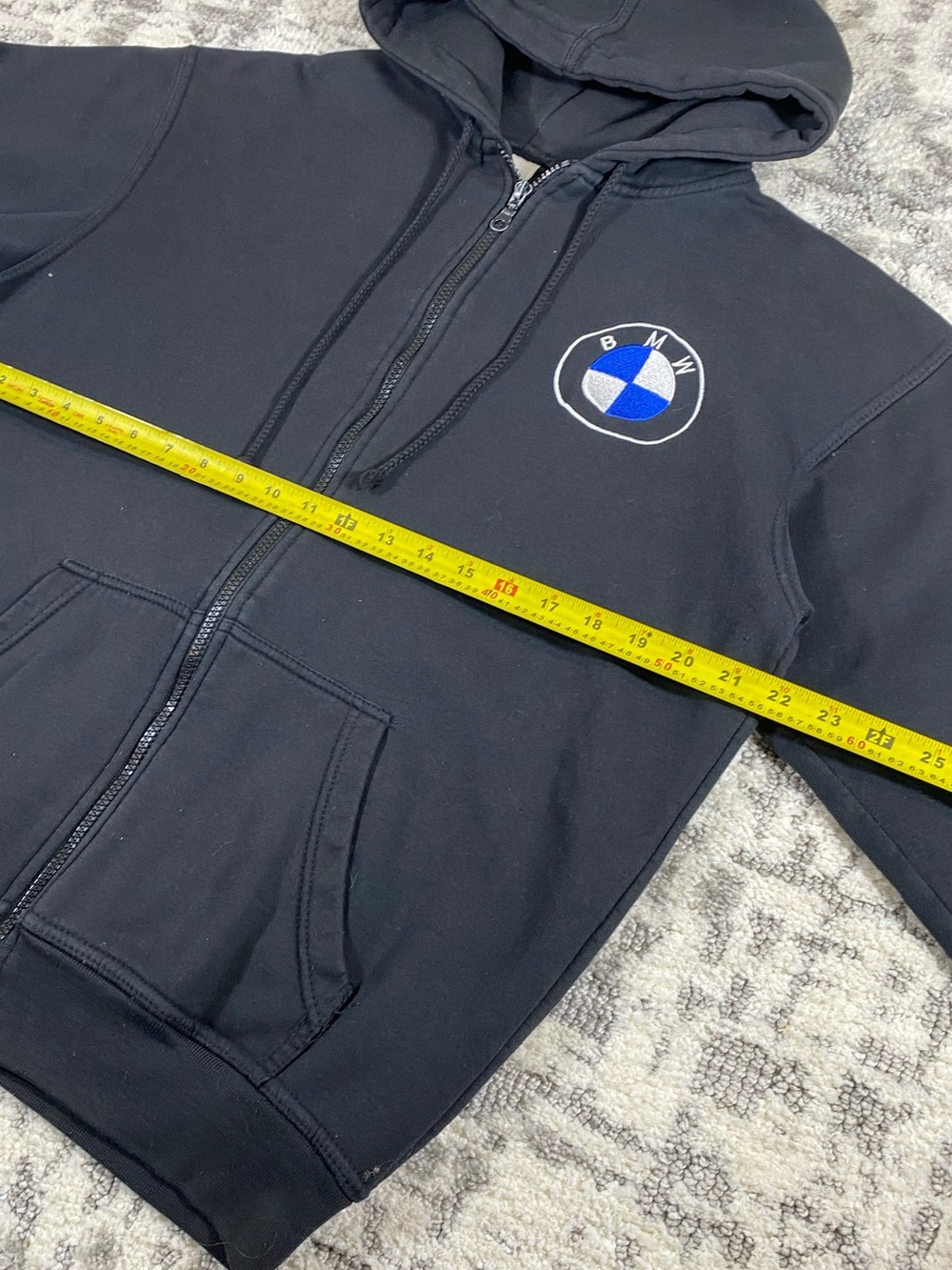 Y2k B&M Embroidered Zip-Up Hoodie - Picture 6 of 7